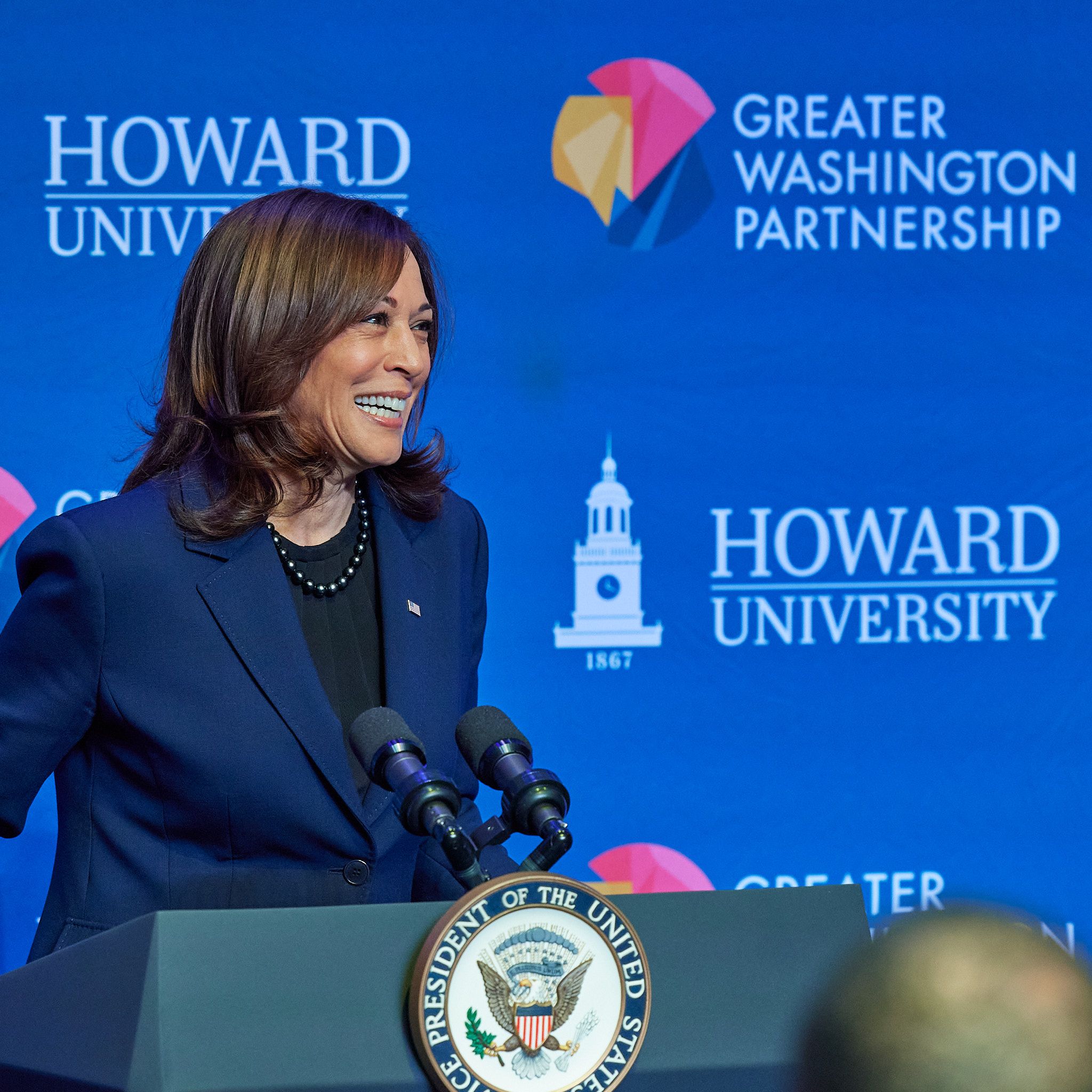 Vice President Kamala Harris makes remarks at her alma mater, Howard University, in Washington, D.C., March 30th, 2022.